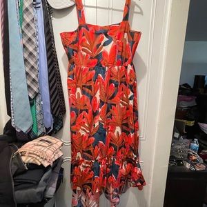 Who What Wear Women’s Floral Ruffle Sleeveless Maxi Dress Size 2XL